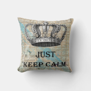 Einfach ruhig bleiben Vintage Abstract Art Grunge Kissen