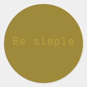 Einfach Runder Aufkleber