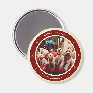 Einfach Rustikal Benutzerdefiniertes Foto Name Jah Magnet