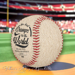 Einfach rustikal Vintag Der Tag der besten Grampen Baseball