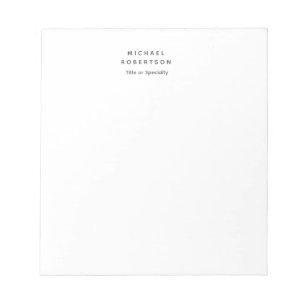 Einfach Sauber Elegant Modern Minimalistisch Schwa Notizblock