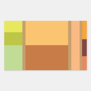 Einfach sauber, modern minimalistisch rechteckiger aufkleber