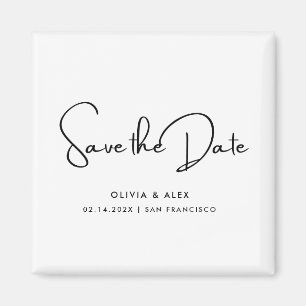 Einfach Save the Date Magnet