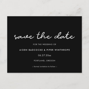 Einfach Save the Date Postkarte