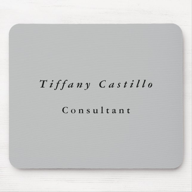 Einfach Schlicht Elegant Minimalistisch Modernes G Mousepad (Vorne)