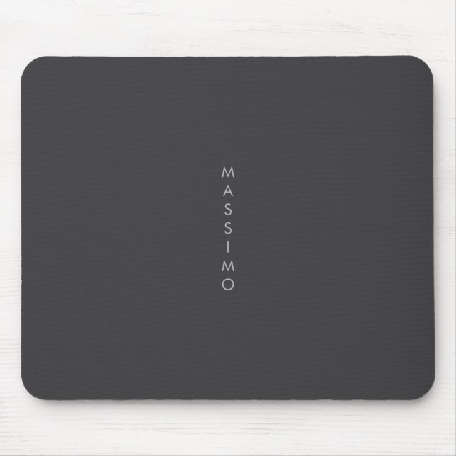 Einfach Schlicht Minimalistisch Elegant Modern Gra Mousepad (Vorne)