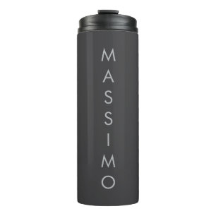 Einfach Schlicht Minimalistisch Elegant Modern Gra Thermosbecher
