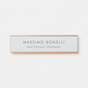 Einfach Schlicht Minimalistisch Elegant Modern Gra Türschild
