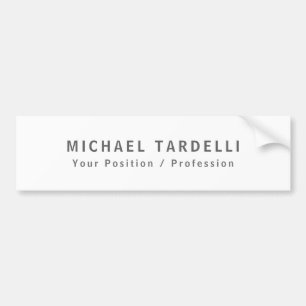 Einfach Schlicht Minimalistisch Elegant Modern Wei Autoaufkleber