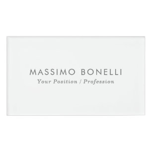 Einfach Schlicht Minimalistisch Elegant Modern Wei Namenschild