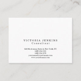 Einfach Schlicht Trendy White Beruflich Creative Visitenkarte