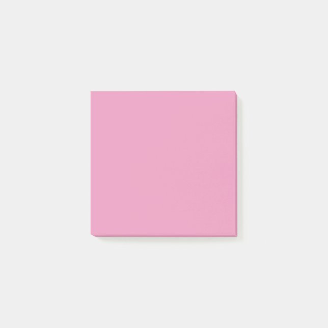 Einfach Schlichte Rosenrosa Post-it Klebezettel (Vorderseite)