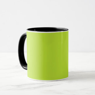 Einfach schlichte Vollfarbe, hellgrün Limon Tasse