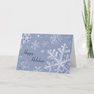 Einfach Schneeflocken Art Custom Foto Frame Feiertagskarte