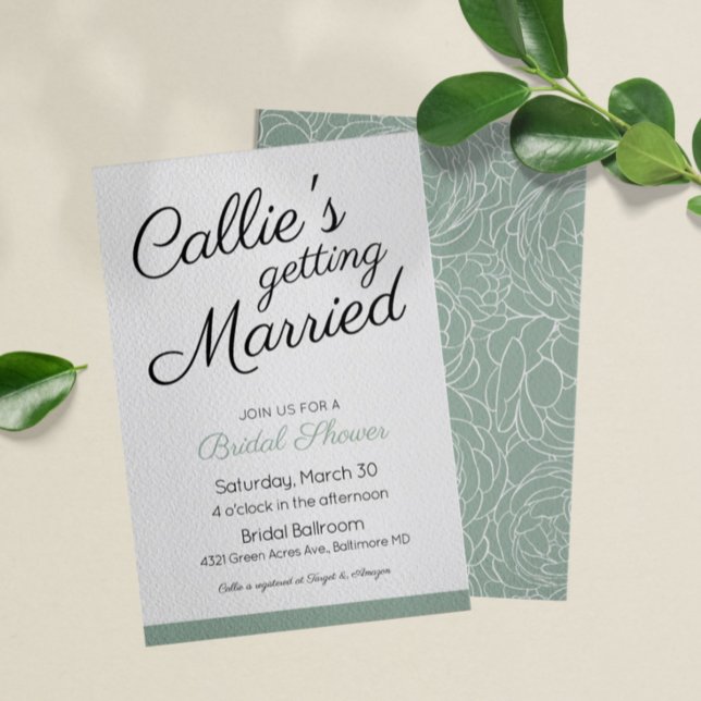 Einfach schöne Bridal Dusche Einladung (Von Creator hochgeladen)