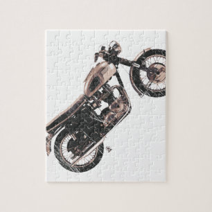 Einfach schöne klassische Motorrad Puzzle