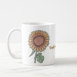 Einfach schöne Sonnenblume Kaffeetasse