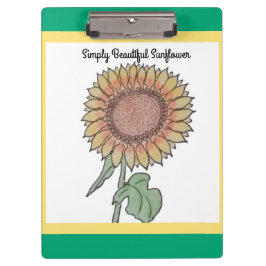Einfach schöne Sonnenblume Klemmbrett