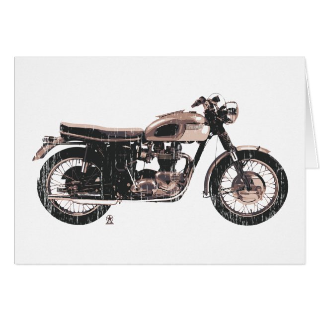Einfach schönes klassisches Motorrad (Vorderseite (Horizontal))