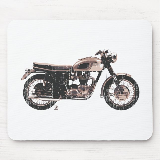 Einfach schönes klassisches Motorrad Mousepad (Vorne)