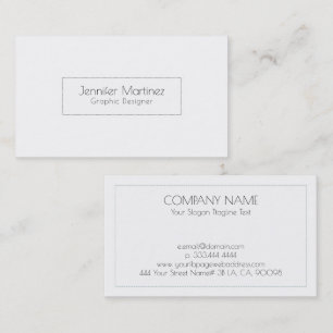 Einfach schwarz gepunkteter Rahmen Visitenkarte