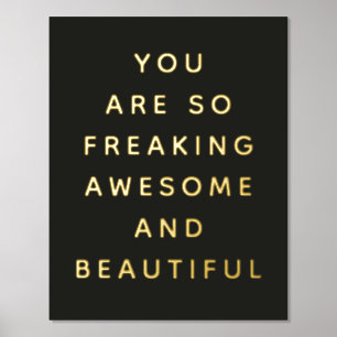 Einfach Schwarz Sie sind Phantastische Foil Prints Foliendrucke