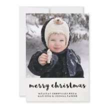 Einfach Schwarz und Weiß frohe Weihnachten mit Fot