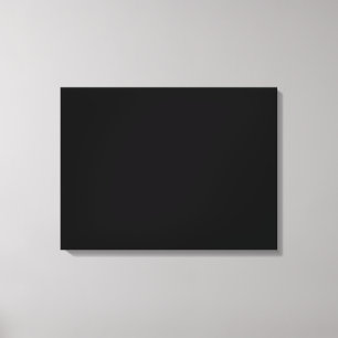 Einfach schwarze Solid-Farbe anpassen Leinwanddruck