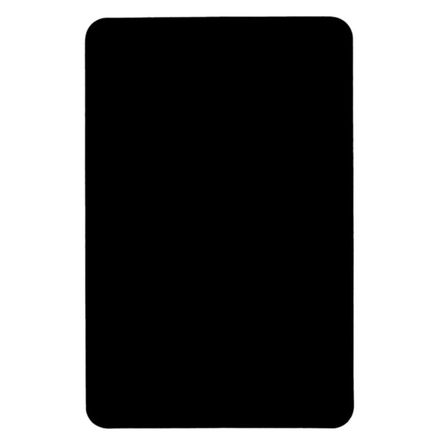 Einfach schwarze Solid-Farbe anpassen Magnet (Vertikal)