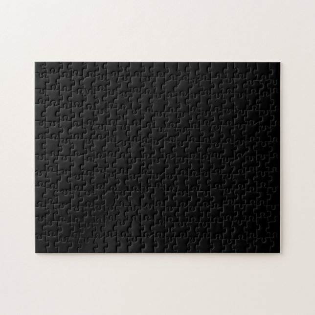Einfach schwarze Solid-Farbe anpassen Puzzle (Horizontal)