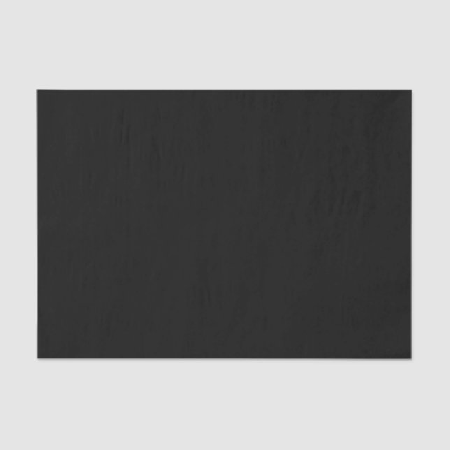 Einfach schwarze Solid-Farbe anpassen Seidenpapier (Vorderseite)