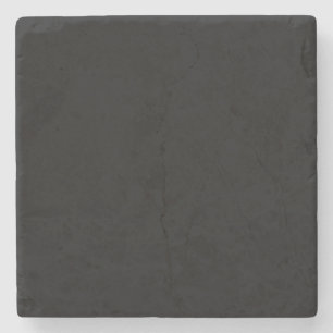 Einfach schwarze Solid-Farbe anpassen Steinuntersetzer