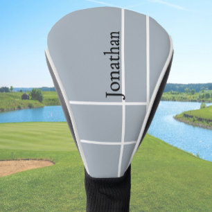 Einfach schwarzer, minimalistischer individuelle N Golf Headcover