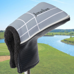 Einfach schwarzer, minimalistischer individuelle N Golf Headcover