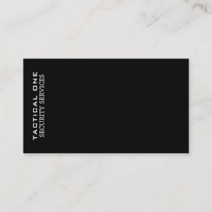 Einfach schwarzer Sicherheitsdienst Visitenkarte