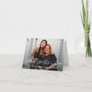 Einfach Scripted Happy Mother's Day Foto Card Karte