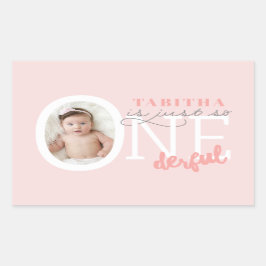 einfach so ONEderful Rechteckiger Aufkleber