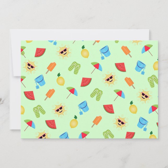 Einfach Sommer Einladung (Vorderseite)