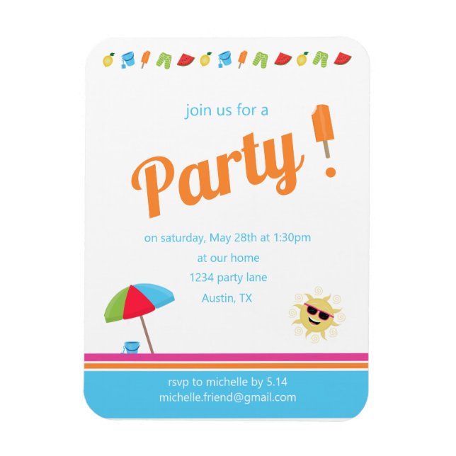 Einfach Sommer Magnet (Vertikal)