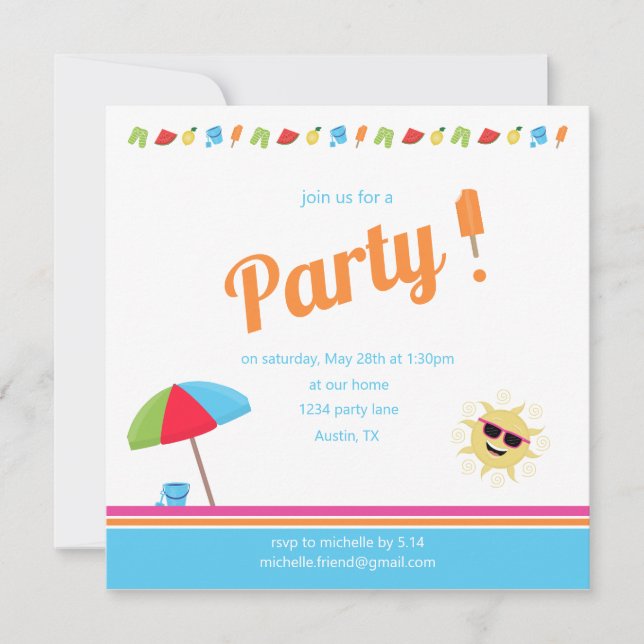 Einfach Sommer Save The Date (Vorderseite)