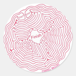 Einfach Spider Web Maze Sticker