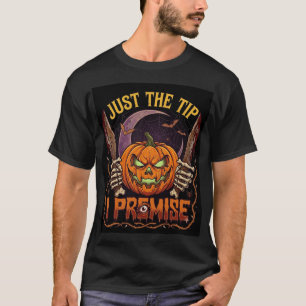 Einfach Spitze Prämisse Halloween-Kürbis Blutmesse T-Shirt