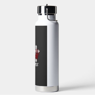 Einfach Spitze Versprechen Halloween Bluthand Kreu Trinkflasche