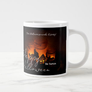 Einfach Spooky dunkle Familie glücklich Halloween Jumbo-Tasse