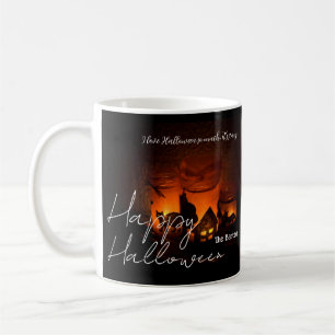Einfach Spooky dunkle Familie glücklich Halloween Kaffeetasse
