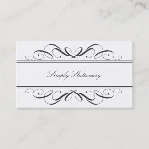 Einfach stationäre Kalligraphie Visitenkarte