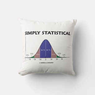 Einfach statistischer Bell Curve Geek Spaß Kissen