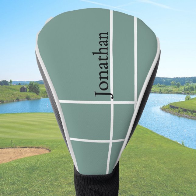 Einfach staubiger schwarzer minimalistischer indiv golf headcover (Von Creator hochgeladen)
