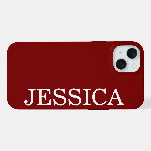 EINFACH STILVOLL INDIVIDUELL ANGEPASSTER NAME MODE iPhone HÜLLE (Rückseite (Horizontal))