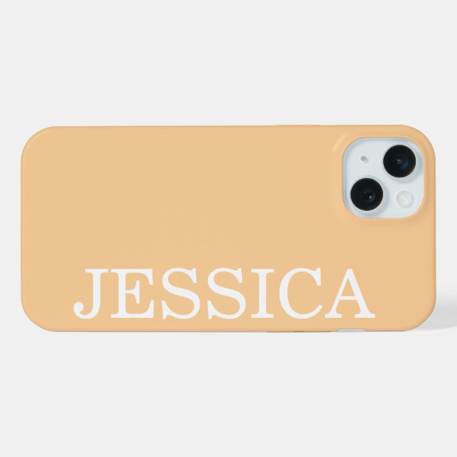 EINFACH STILVOLL INDIVIDUELL ANGEPASSTER NAME MODE iPhone HÜLLE (Rückseite (Horizontal))